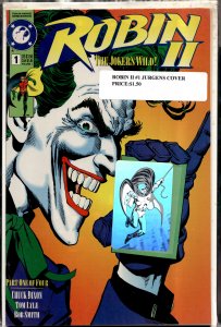 Robin II: The Joker's Wild! #1 Joker Close-Up Cover (1991)