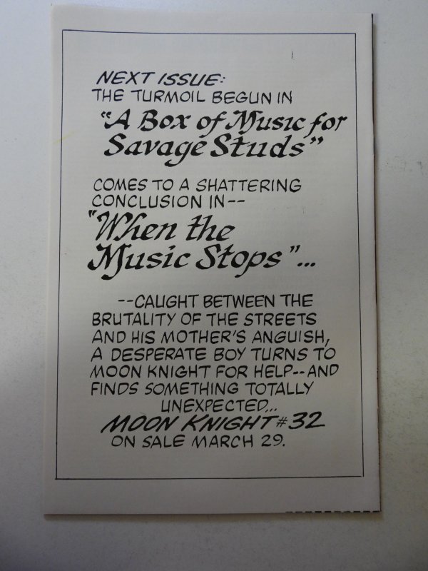 Moon Knight #31 (1983) FN+ Condition