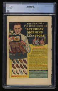 Avengers #4 CGC VG- 3.5 Off White 1st Silver Age Captain America!