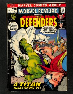 Marvel Feature #3 3rd Appearance Defenders!