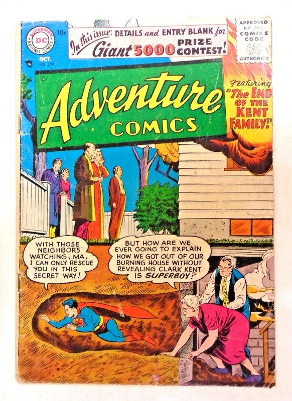 Adventure Comics #229 First Silver Age Issue!