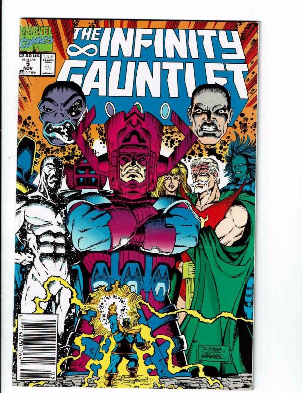 The Infinity Gauntlet COMPLETE Marvel Comics Ser # 1 2 3 4 5 6 NM 1st Print J113