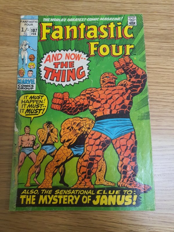 Fantastic Four #107 British Variant (1971)