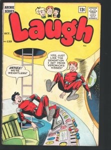 Laugh #139 1962-Archie-Sci-fi cover-Betty & Verónica-Fly-man & Fly-girl super... 