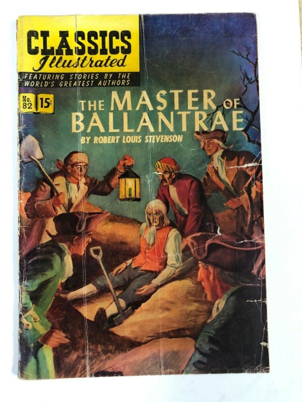 CLASSICS ILLUSTRATED 82 Master of Ballantree/ RL Stev  HRN 82 (1st EDITION) GOOD