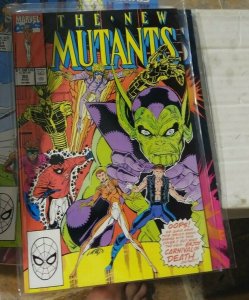 NEW MUTANTS  # 92 1990 marvel   carnival of death skrulls rob liefeld WARLOCK  