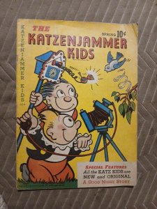 KATZENJAMMER KIDS #4 1947-CUCKOO CLOCK COVER-SLAPSTICK Golden Age Cartoon Precod