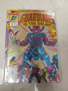 GUARDIANS OF THE GALAXY #25 Marvel Comics 1992 Foil Silver Surfer GALACTUS Cover