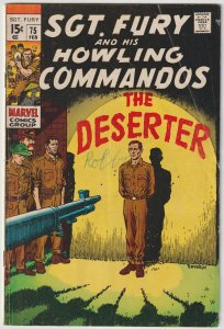 Sgt. Fury And His Howling Commandos #75 (Feb 1970, Marvel), VG condition (4.0)