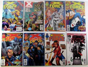X-Force Lot 8 #58, 60, 61, 62, 63, 65, 67, 72 1996 Marvel Cable Comics