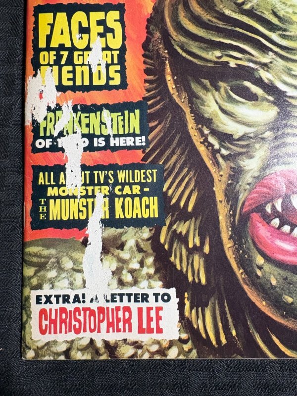 1965 MONSTER WORLD Magazine #4 GD+ 2.5 Christopher Lee / Frankenstein Munsters