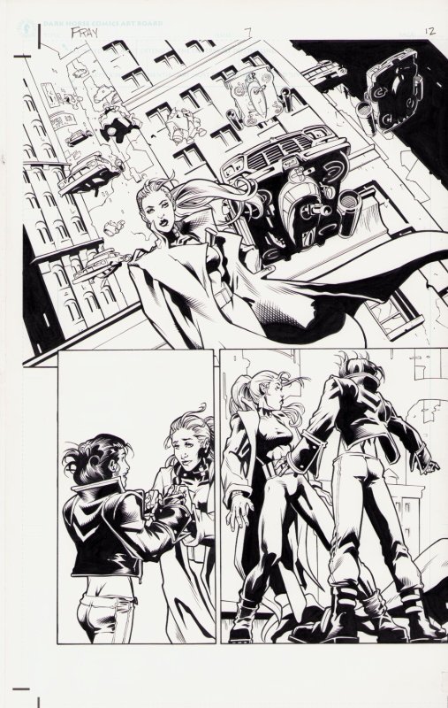 FRAY #7 Pg. 12+13 - INTERIOR PAGE - KARL MOLINE (BUFFY TVS UNIVERSE)