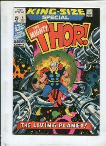 THE MIGHTY THOR #4 (9.0) THE LIVING PLANET! 1971