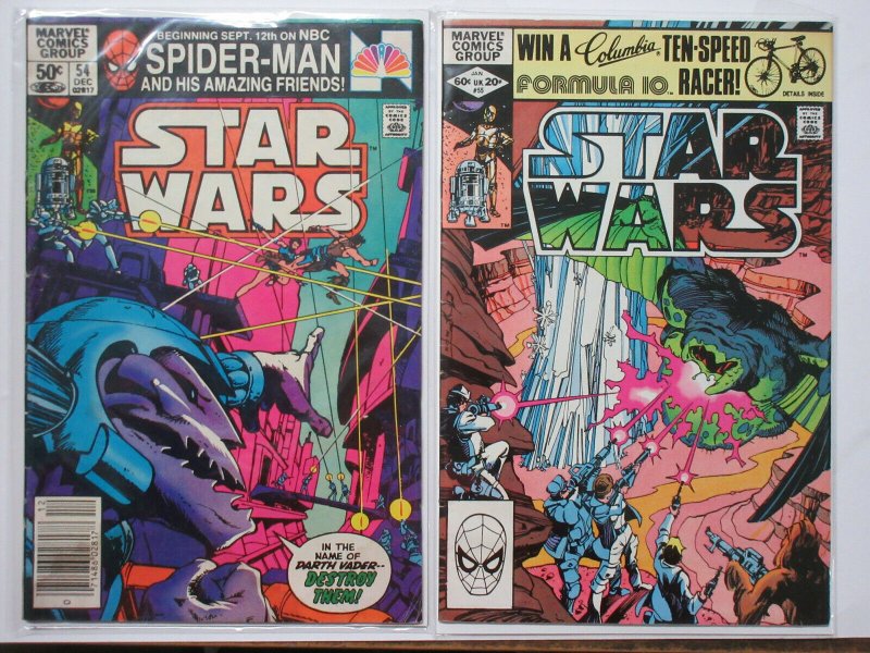 Star Wars (Marvel v1 1981) #54 + 55 Claremont Simonson Michelinie Infantino 