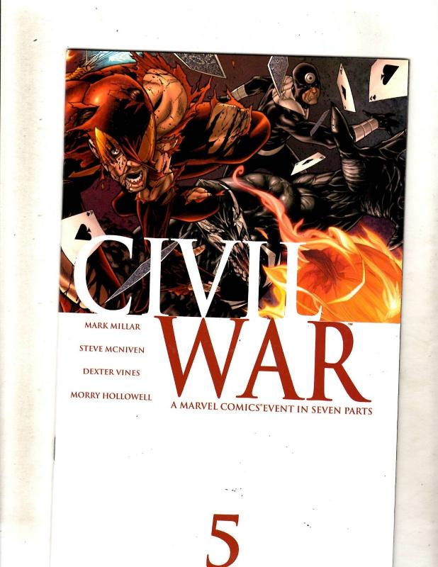 Civil War Complete Marvel Comics LTD Series # 1 2 3 4 5 6 7 1st Prints CJ13