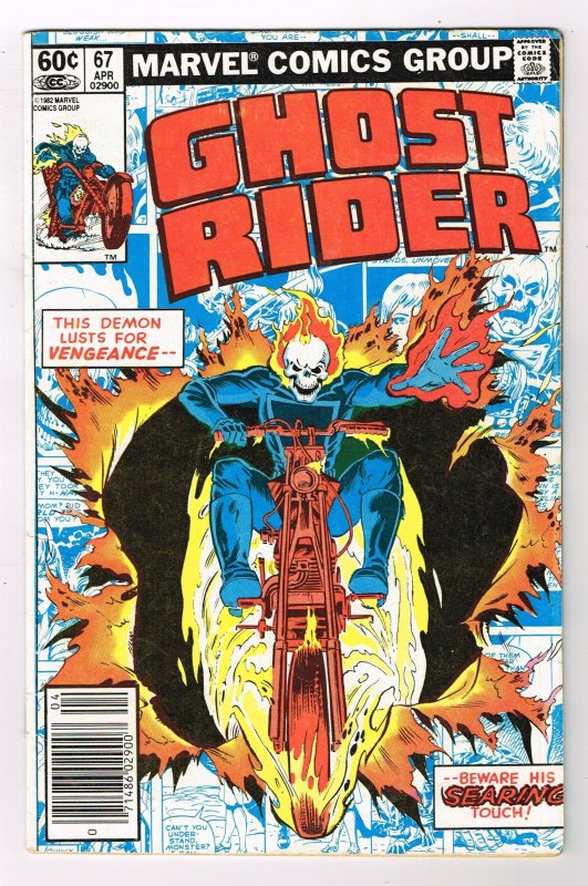 Ghost Rider #67 (1982) NEWSSTAND COPY