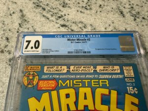 Mister Miracle # 2 CGC Graded 7.0 DC Comic Book Jack Kirby JH8