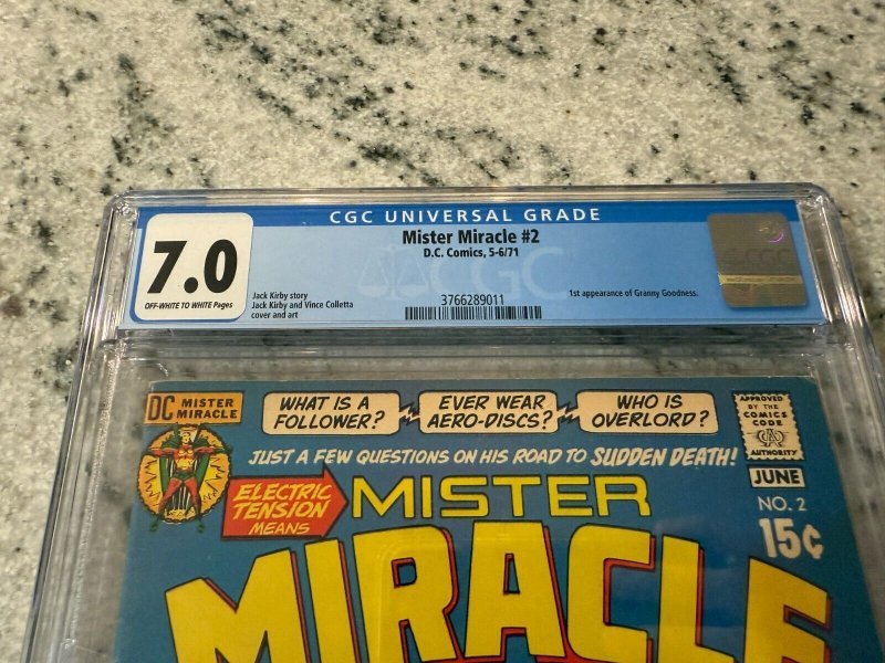 Mister Miracle # 2 CGC Graded 7.0 DC Comic Book Jack Kirby JH8