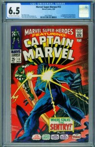 Marvel Super-Heroes #13 CGC 6.5-First Ms. Marvel-Comic Book-2007756001