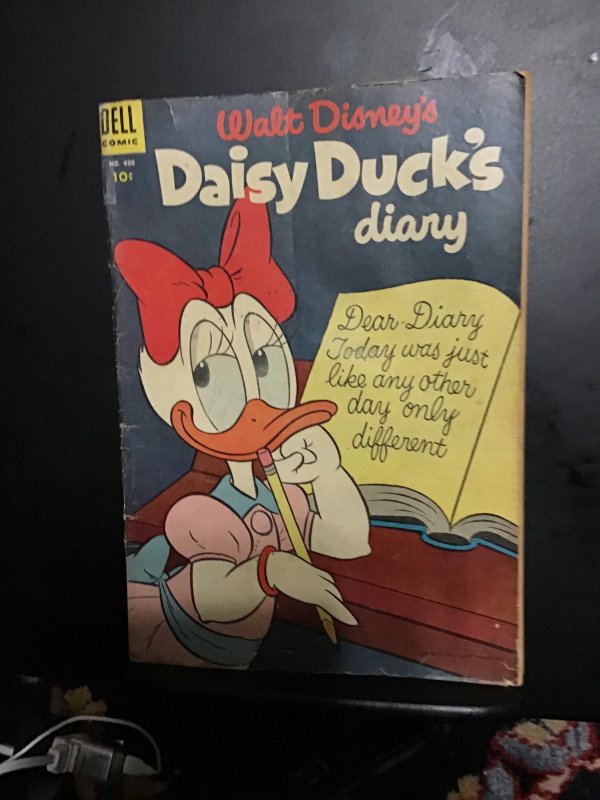 Four Color #600 (1954) Walt Disney’s daisy duck’s diary #1 Affordable VG