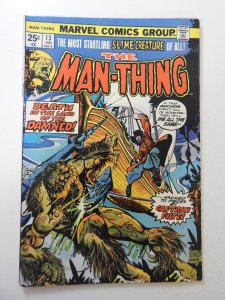 Man-Thing #13 (1975) GD+ Condition 1 in tear bc MVS intact