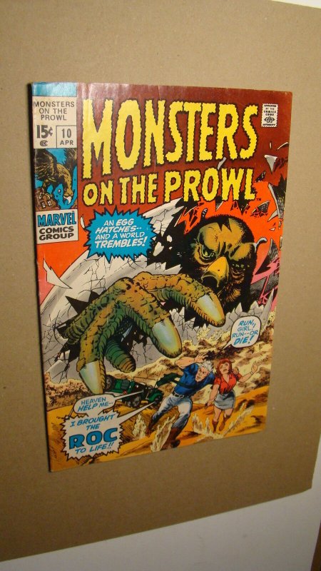 MONSTERS ON THE PROWL 10 *SOLID COPY* 1971 MARVEL HORROR