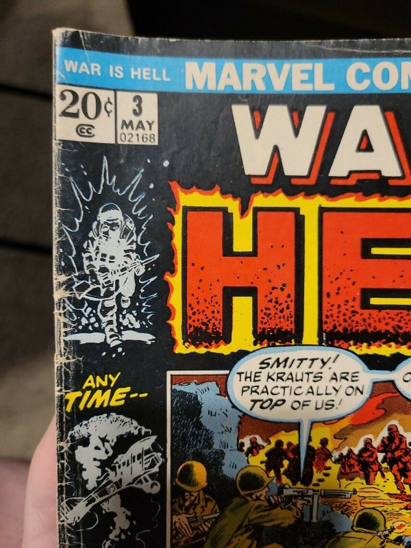 War is Hell #3 (1973) Marvel FN Comic Book