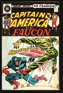 Captain America  #55 1975-French language edition-Variant cover art-Jack Kirb...