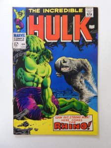 The Incredible Hulk #104 (1968) FN- condition