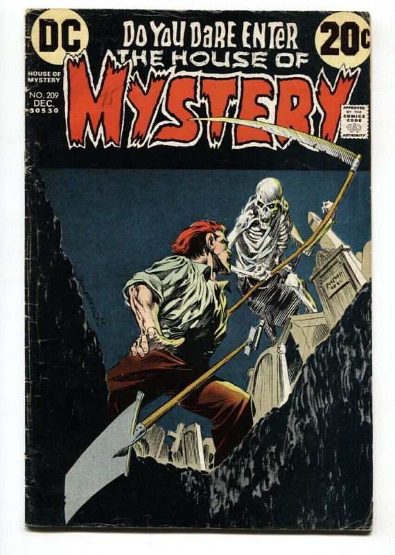 House Of Mystery #209 1972- DC Bronze Horror- Berni Wrightson