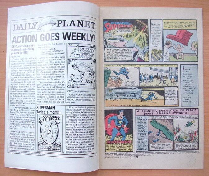 ACTION COMICS 1 FIFTY YEARS REPRINT 1988 SUPERMAN