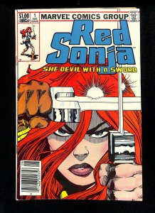 Red Sonja #1 Newsstand Variant Roy Thomas Story Conan!