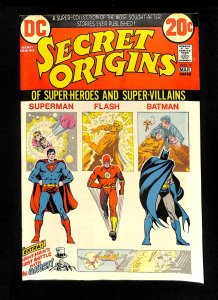 Secret Origins #1 Superman Batman Flash!