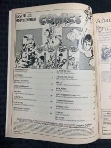 1983 Sept COMICS SCNENE Magazine #11 FN+ 6.5 Superman III / X-Men Animated