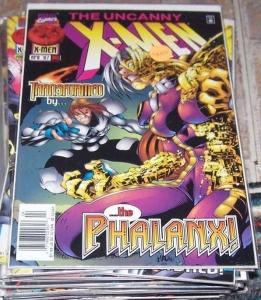 Uncanny X-Men #343 (Apr 1997, Marvel) shr'iar phalanx transmode virus