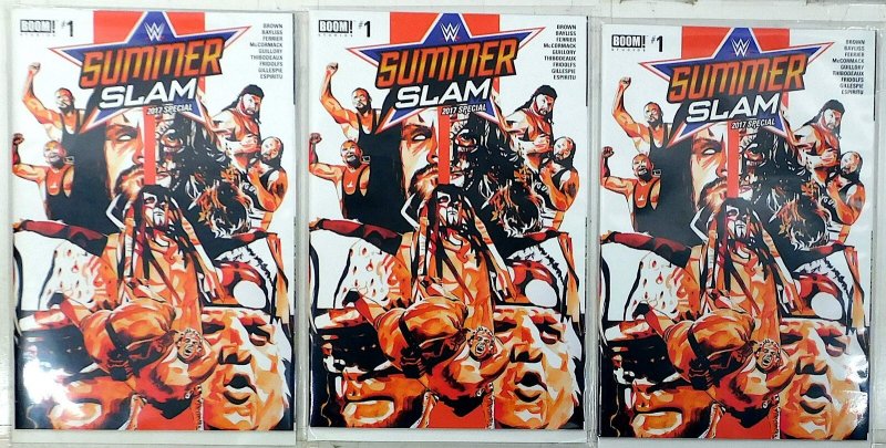 WWE: Summerslam Special Lot of 3 #1 x3 (2017) Boom! Studios 9.4 NM Comic Books