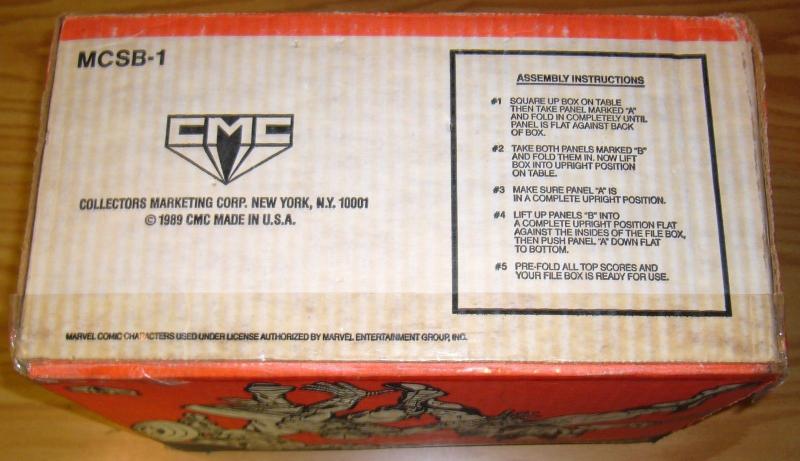 Marvel Comic Book Collection box from CMC 1989 - short box - storage  spider-man
