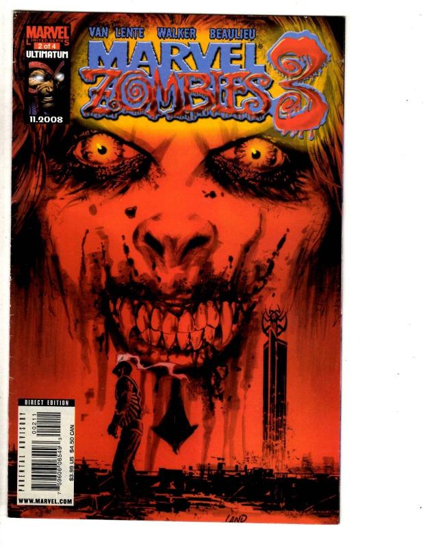 Lot Of 6 Marvel Comic Books Zombies 3 # 2 + 4 # 2 1 + War Of Kings # 3 6 4 J298