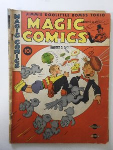 Magic Comics #40 (1942) GD Condition 3 centerfold wraps detached
