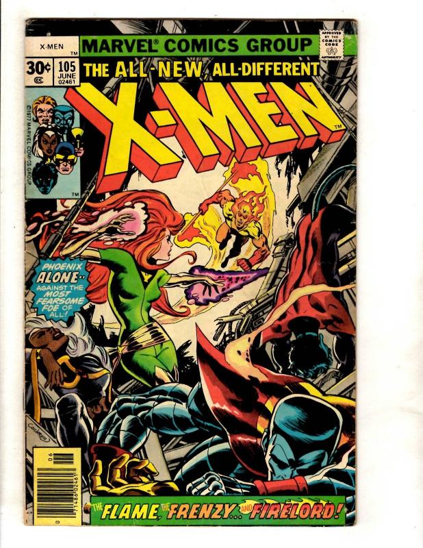 Uncanny X-Men # 105 FN Marvel Comic Book Wolverine Magneto Storm Cyclops J325