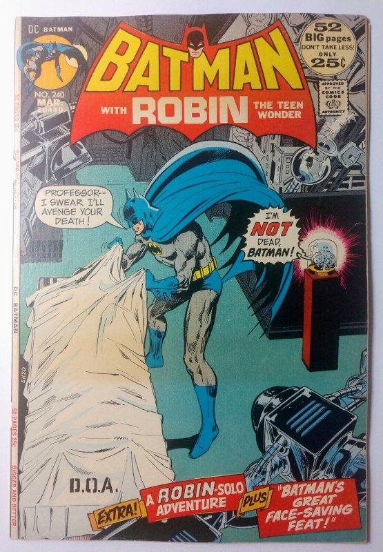 Batman #240 (7.0, 1972) 1st app of Dr. Moon 