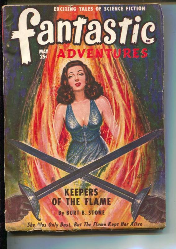 Fantastic Adventures-Pulp-5/1949-Peter Worth-Burt B. Stone