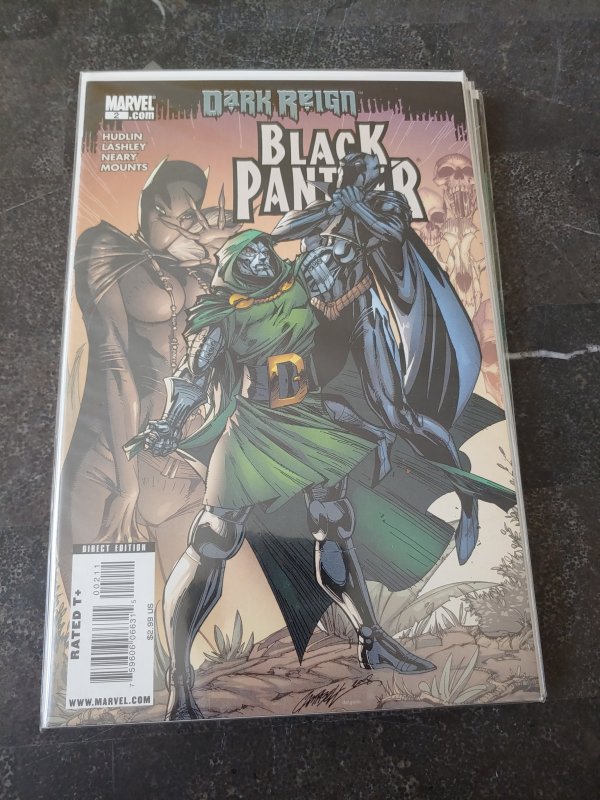 Black Panther #2 Dark Reign second cover appearance Shuri Campbell Cover