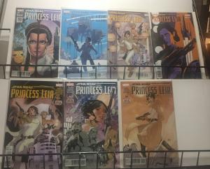 STAR WARS PRINCESS LEIA  #1-5 plus Variant covers! Marvel 2015 VF-NM 7 books