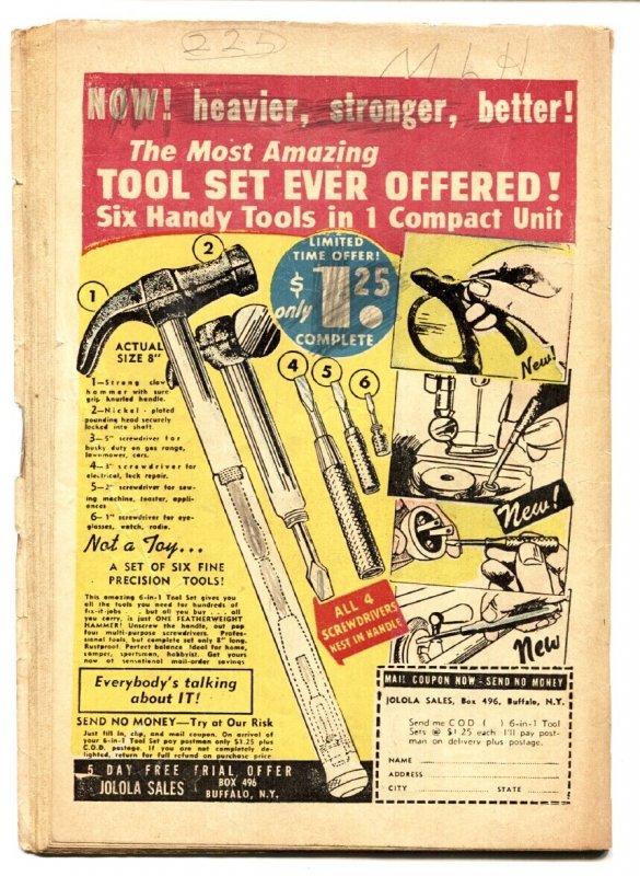 STRANGE MYSTERIES #7 1952- Golden Age horror comic G/VG