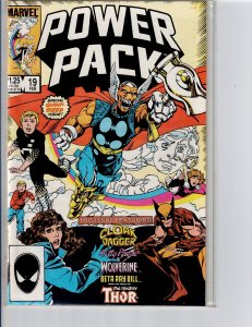 Power Pack #19 (Beta Ray Bill, Wolverine, Kitty Pryde, and Cloak and Dagger)