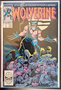 Wolverine #1 (1988) VF+ KEY 1st Patch as Wolverine