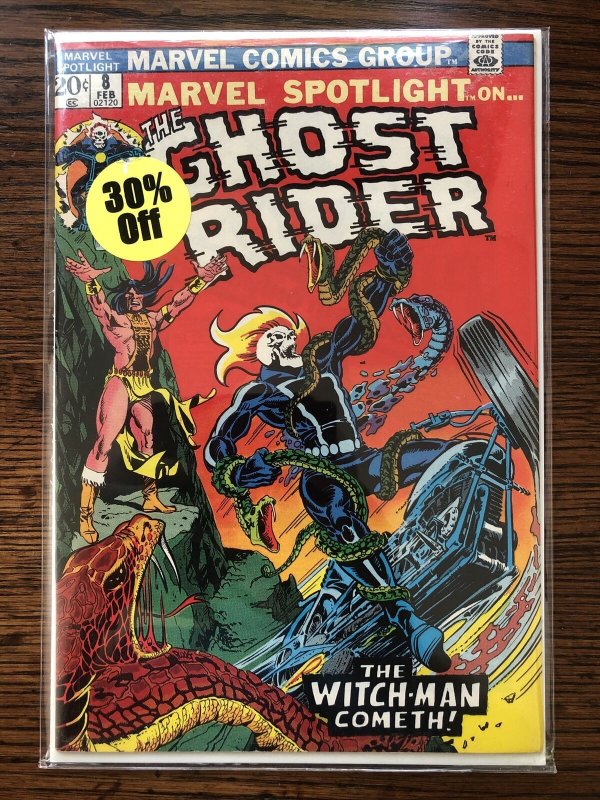 Marvel Spotlight on Ghost Rider #8 PRIMO!!! 1973