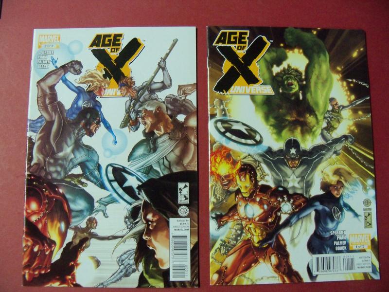 AGE OF X UNIVERSE #1 and 2 COMPLETE SET VF/NM to NM- (9.0 -9.2) OR BETTER