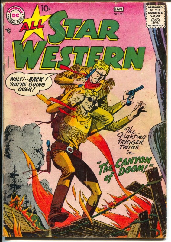 All-Star Western #98 1958-DC-Trigger Twins-Johnny Thunder-VG- 